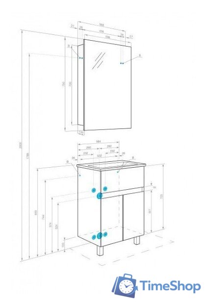  Акватон Тумба под умывальник Форест 60 1A278201FR4D0 - Изображение №10 — Интернет-магазин Time-Shop