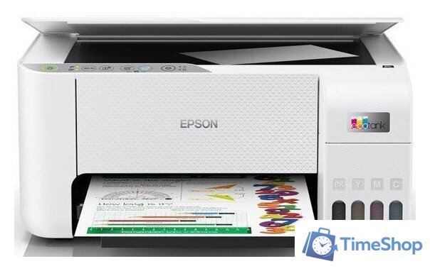 МФУ Epson EcoTank L3251 белый (ресурс стартовых контейнеров 7500/4500, контейнер 004) - Изображение №1 — Интернет-магазин Time-Shop