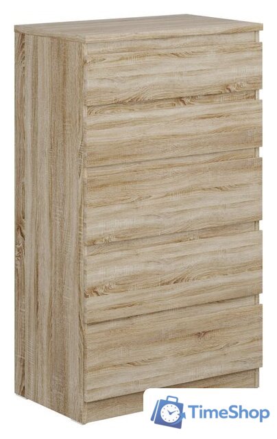 Комод Mio Tesoro Кастор 5 ящиков 2.03.02.070.3 (дуб сонома) - Изображение №1 — Интернет-магазин Time-Shop
