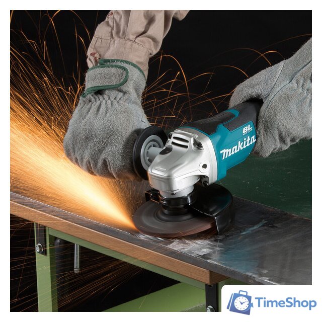 Угловая шлифмашина Makita DGA508RME (с 2-мя АКБ, кейс) - Изображение №3 — Интернет-магазин Time-Shop