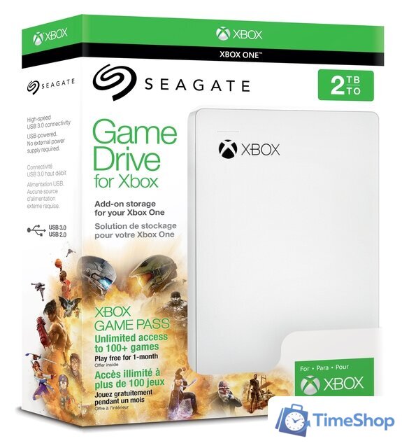 Внешний накопитель Seagate Game Drive for Xbox 2TB Game Pass Special Edition - Изображение №10 — Интернет-магазин Time-Shop