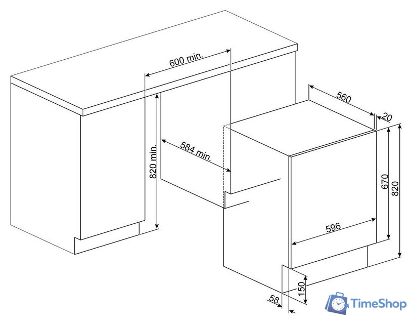 Стирально-сушильная машина Smeg LSIA127 - Изображение №2 — Интернет-магазин Time-Shop