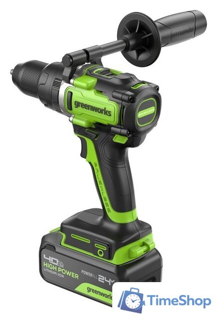 Ударная дрель-шуруповерт Greenworks GD24DD140 3707607CUB (с 1-им АКБ) - Изображение №11 — Интернет-магазин Time-Shop