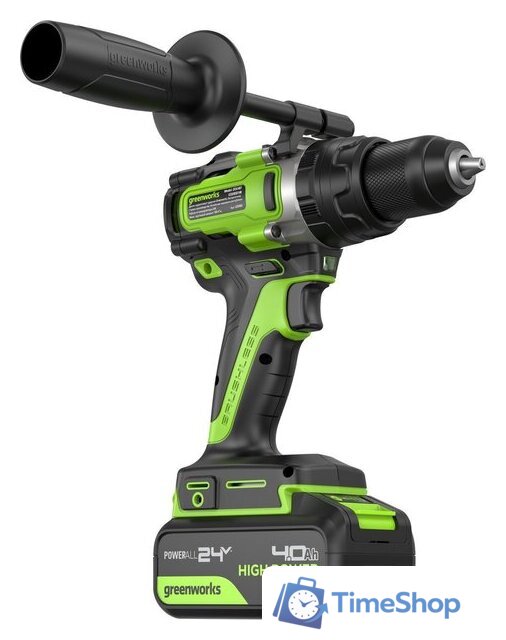 Ударная дрель-шуруповерт Greenworks GD24DD140 3707607CUB (с 1-им АКБ) - Изображение №18 — Интернет-магазин Time-Shop