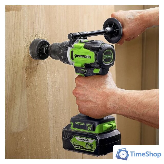 Ударная дрель-шуруповерт Greenworks GD24DD140 3707607CUB (с 1-им АКБ) - Изображение №4 — Интернет-магазин Time-Shop