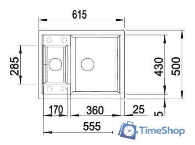 Кухонная мойка Blanco Metra 6 (серый беж) [517351] - Изображение №2 — Интернет-магазин Time-Shop