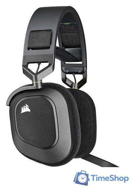 Наушники Corsair HS80 RGB Wireless (черный) - Изображение №3 — Интернет-магазин Time-Shop