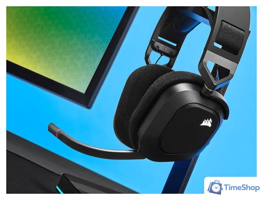 Наушники Corsair HS80 RGB Wireless (черный) - Изображение №12 — Интернет-магазин Time-Shop