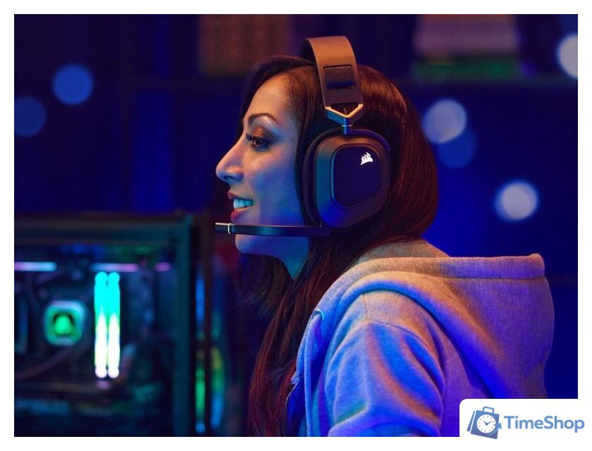 Наушники Corsair HS80 RGB Wireless (черный) - Изображение №15 — Интернет-магазин Time-Shop