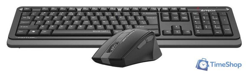 Офисный набор A4Tech Fstyler FGS1035Q (черный/серый) - Изображение №5 — Интернет-магазин Time-Shop