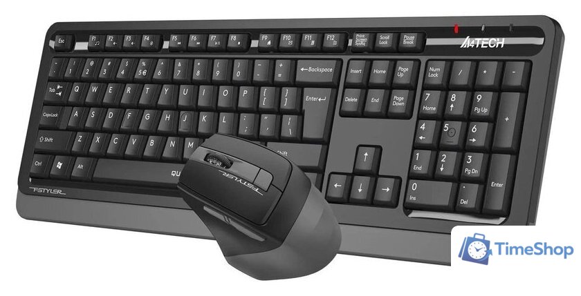 Офисный набор A4Tech Fstyler FGS1035Q (черный/серый) - Изображение №4 — Интернет-магазин Time-Shop