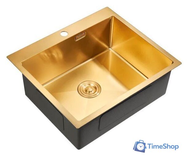 Кухонная мойка Milacio Denia 59 Steel MC.77498 (золотой) - Изображение №1 — Интернет-магазин Time-Shop