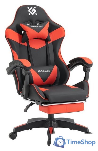 Игровое (геймерское) кресло Defender Tornado (черный/красный) - Изображение №1 — Интернет-магазин Time-Shop