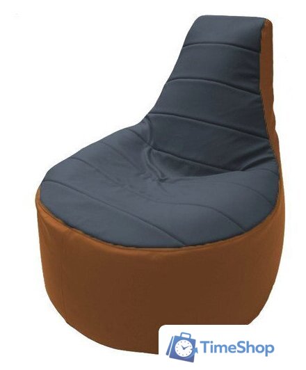 Кресло-мешок Flagman Трон Т1.3-24 (серый/оранжевый) - Изображение №1 — Интернет-магазин Time-Shop