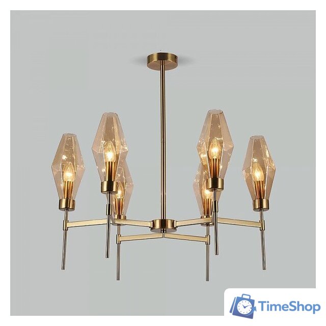 Подвесная люстра Евросвет Prism 60143/6 латунь - Изображение №1 — Интернет-магазин Time-Shop