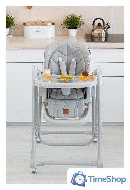 Высокий стульчик VipBaby Milan (rocky grey) - Изображение №6 — Интернет-магазин Time-Shop