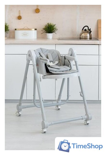 Высокий стульчик VipBaby Milan (rocky grey) - Изображение №4 — Интернет-магазин Time-Shop