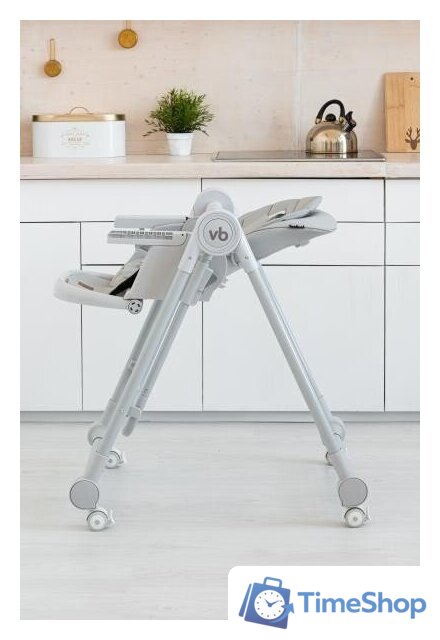 Высокий стульчик VipBaby Milan (rocky grey) - Изображение №5 — Интернет-магазин Time-Shop