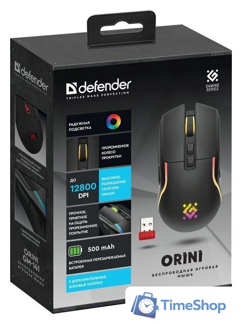 Игровая мышь Defender Orini GM-141 (черный) - Изображение №4 — Интернет-магазин Time-Shop