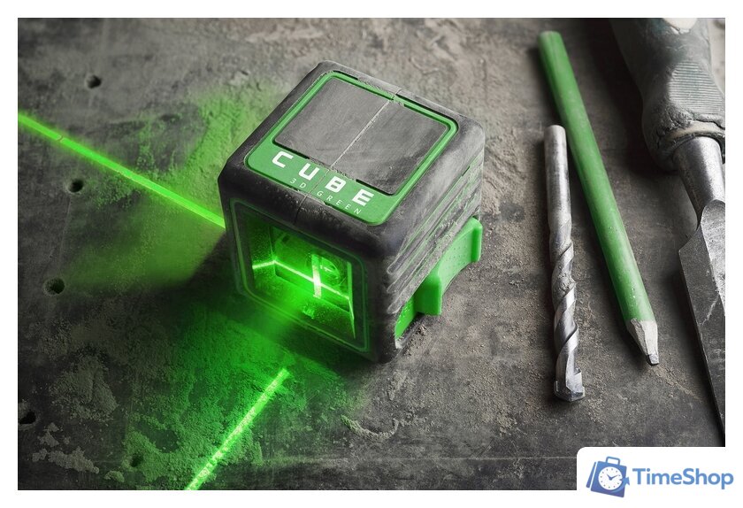Лазерный нивелир ADA Instruments Cube 3D Green Professional Edition A00545 - Изображение №7 — Интернет-магазин Time-Shop