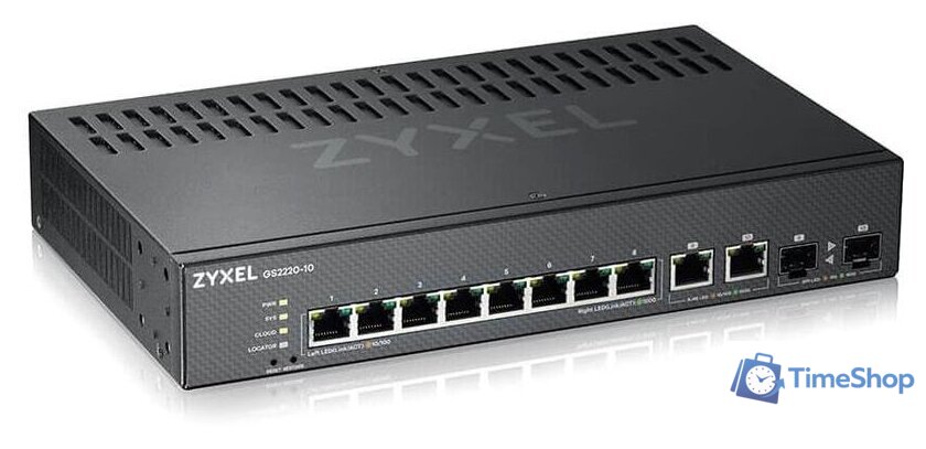 Управляемый коммутатор 2-го уровня Zyxel GS2220-10 - Изображение №2 — Интернет-магазин Time-Shop