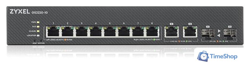 Управляемый коммутатор 2-го уровня Zyxel GS2220-10 - Изображение №3 — Интернет-магазин Time-Shop