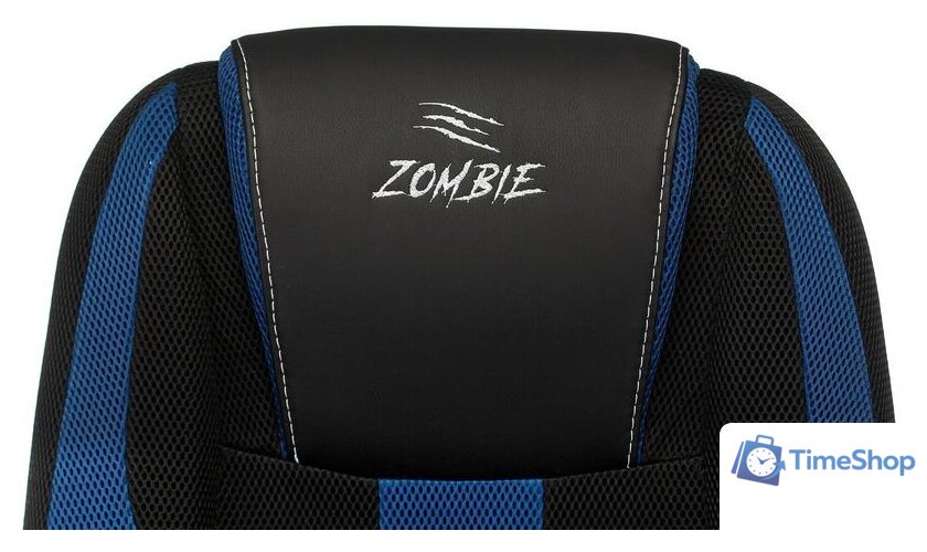 Игровое (геймерское) кресло Zombie 9 (черный/синий) - Изображение №7 — Интернет-магазин Time-Shop