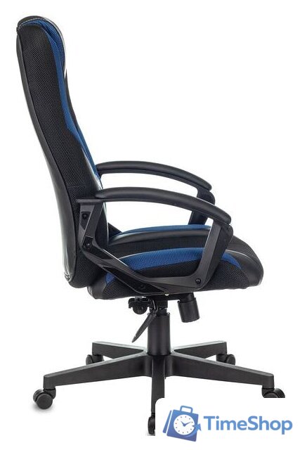 Игровое (геймерское) кресло Zombie 9 (черный/синий) - Изображение №3 — Интернет-магазин Time-Shop