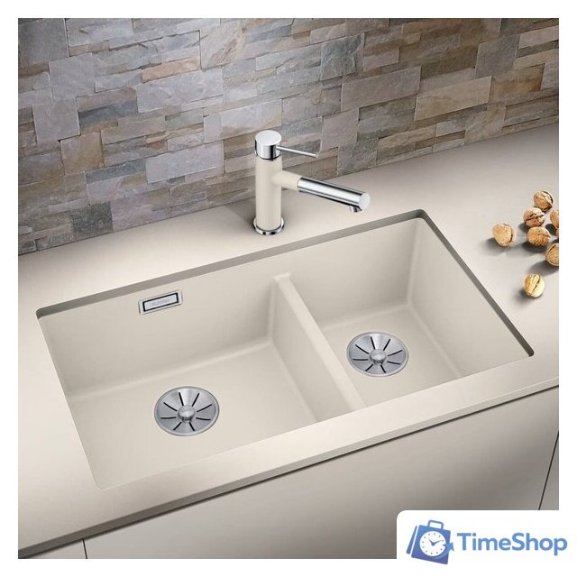 Кухонная мойка Blanco Subline 430/270-U 527167 (мягкий белый) - Изображение №1 — Интернет-магазин Time-Shop