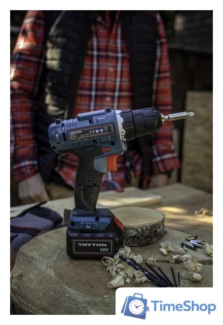 Дрель-шуруповерт Tryton TFV18 (с 1-им АКБ, кейс) - Изображение №16 — Интернет-магазин Time-Shop