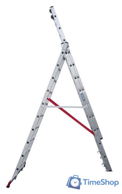 Лестница-стремянка Новая высота NV 523 трёхсекционная индустриальная 3x10 ступеней - Изображение №4 — Интернет-магазин Time-Shop