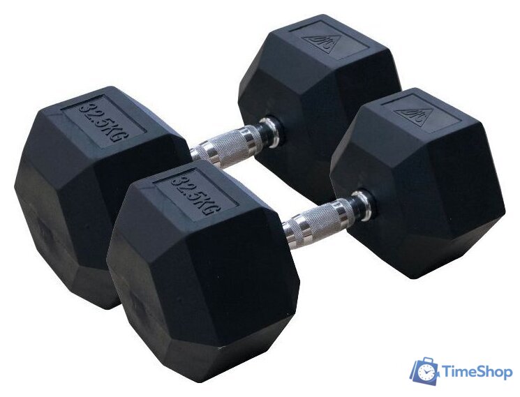 Набор гантелей DFC DB001-32.5 2x32.5 кг - Изображение №1 — Интернет-магазин Time-Shop