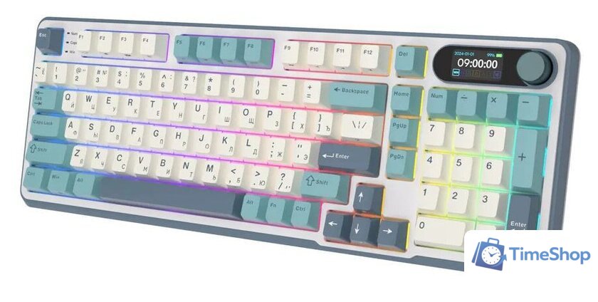 Клавиатура Royal Kludge RK-S98 RGB Light Cloud (RK Brown) - Изображение №6 — Интернет-магазин Time-Shop