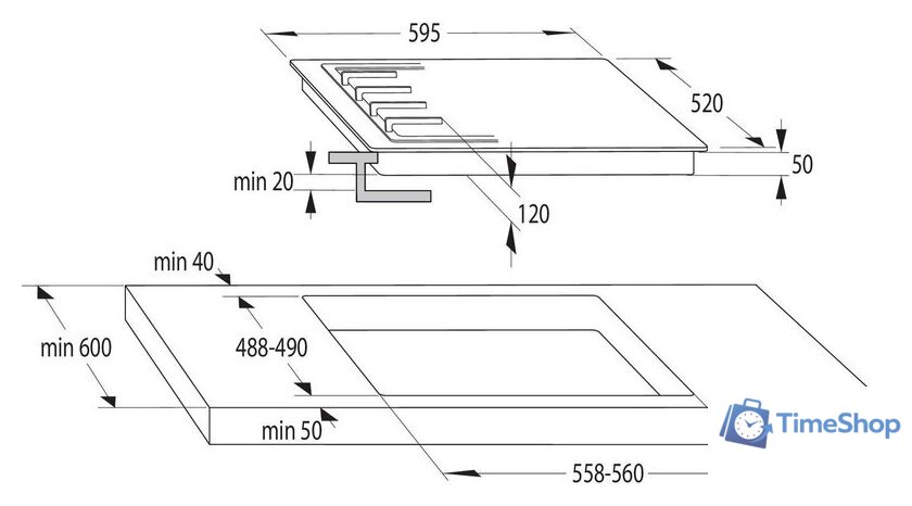 Варочная панель Gorenje GCI691BSC - Изображение №4 — Интернет-магазин Time-Shop