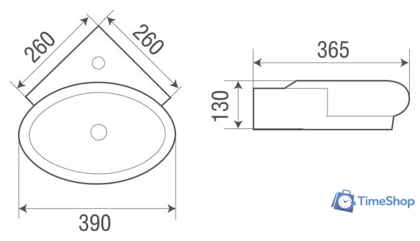 Умывальник WeltWasser Aisbach 5010 - Изображение №3 — Интернет-магазин Time-Shop