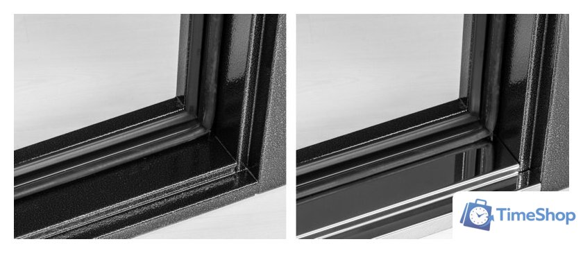 Металлическая дверь Guard Термо MG109 96x205 левая (черное серебро/белый ясень) - Изображение №12 — Интернет-магазин Time-Shop