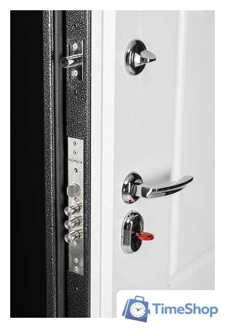 Металлическая дверь Guard Термо MG109 96x205 левая (черное серебро/белый ясень) - Изображение №5 — Интернет-магазин Time-Shop