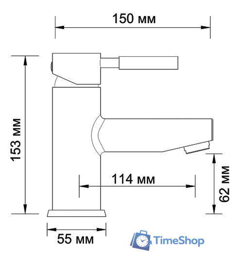 Смеситель Wasserkraft Main 4103 - Изображение №3 — Интернет-магазин Time-Shop