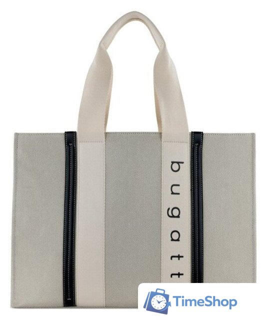 Женская сумка Bugatti Ambra 49539050 (бежевый/черный) - Изображение №1 — Интернет-магазин Time-Shop