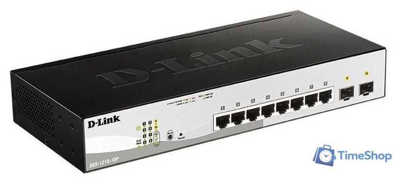 Управляемый коммутатор 2-го уровня D-Link DGS-1210-10P/FL2A - Изображение №2 — Интернет-магазин Time-Shop