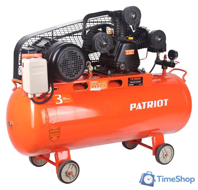 Компрессор Patriot PTR 100-670 - Изображение №1 — Интернет-магазин Time-Shop