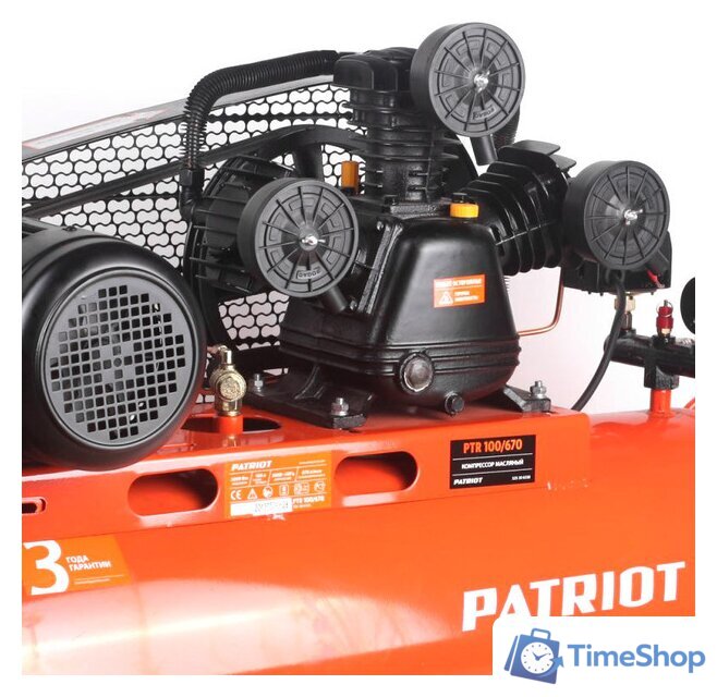 Компрессор Patriot PTR 100-670 - Изображение №2 — Интернет-магазин Time-Shop