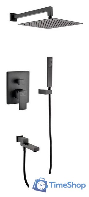 Душевая система  Grocenberg GB5089BL-1 (черный матовый) - Изображение №1 — Интернет-магазин Time-Shop