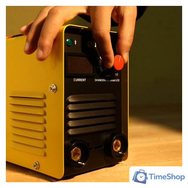 Сварочный инвертор Deko DKWM200A LCD Advanced 051-4683 (с набором для сварки) - Изображение №3 — Интернет-магазин Time-Shop