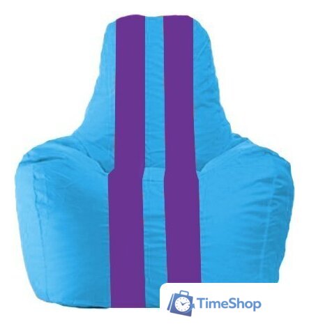 Кресло-мешок Flagman Спортинг С1.1-269 (голубой/фиолетовый) - Изображение №1 — Интернет-магазин Time-Shop