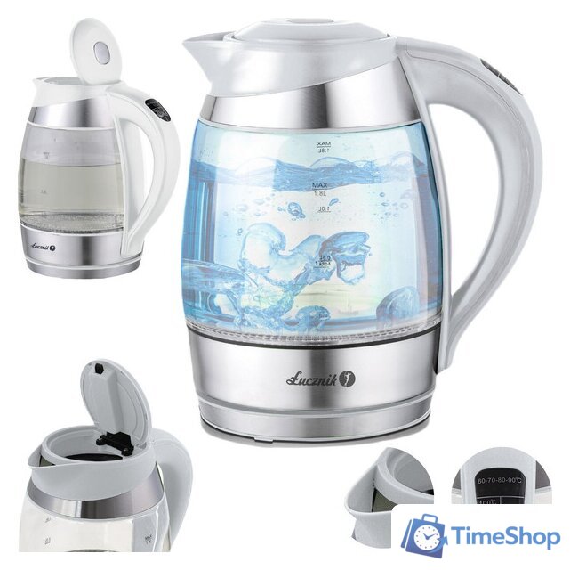 Электрический чайник Lucznik WK-2020 (белый) - Изображение №3 — Интернет-магазин Time-Shop