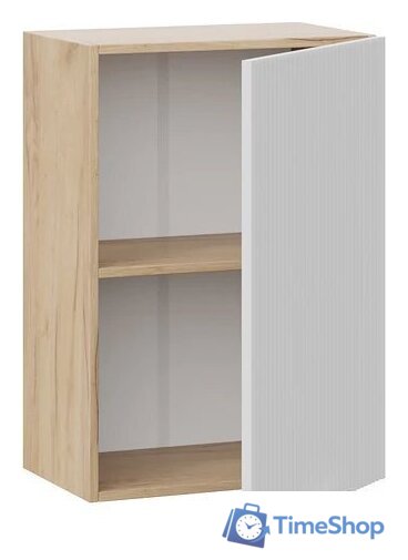 Шкаф навесной Трия Кимберли 1ВВ5 с одной дверью (дуб крафт золотой/сноу) - Изображение №2 — Интернет-магазин Time-Shop