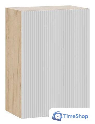 Шкаф навесной Трия Кимберли 1ВВ5 с одной дверью (дуб крафт золотой/сноу) - Изображение №1 — Интернет-магазин Time-Shop