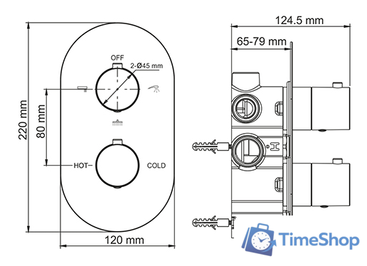 Смеситель Wasserkraft Berkel 4844 Thermo - Изображение №3 — Интернет-магазин Time-Shop