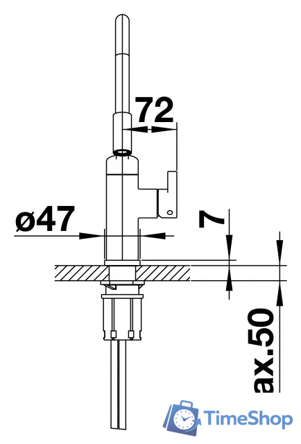 Смеситель Blanco VIU-S 524813 - Изображение №11 — Интернет-магазин Time-Shop